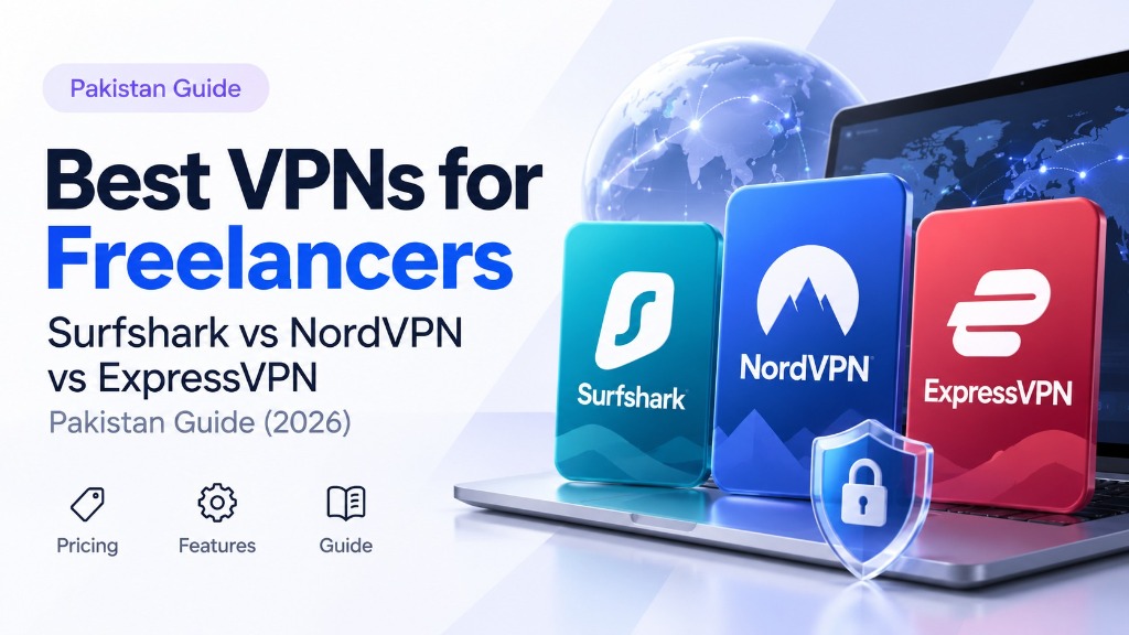 Best VPNs for Freelancers in Pakistan (2026): Surfshark vs NordVPN vs ExpressVPN Tested