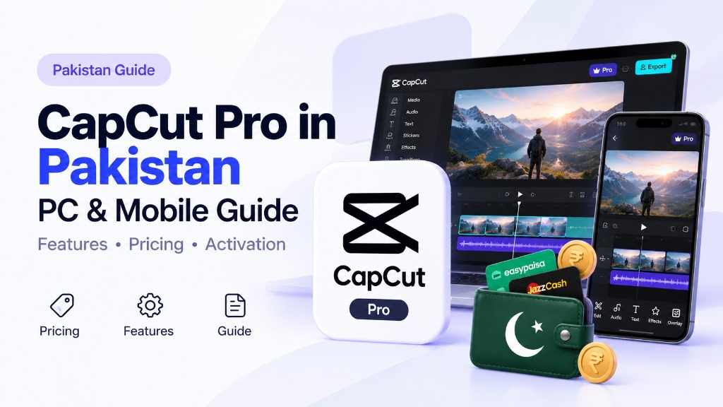 CapCut Pro in Pakistan (PC & Mobile): Pricing, Features, and How to Activate Without a Credit Card