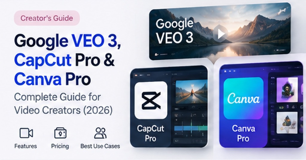 Google VEO 3, CapCut Pro & Canva Pro: Complete Guide for Video Creators (2026)