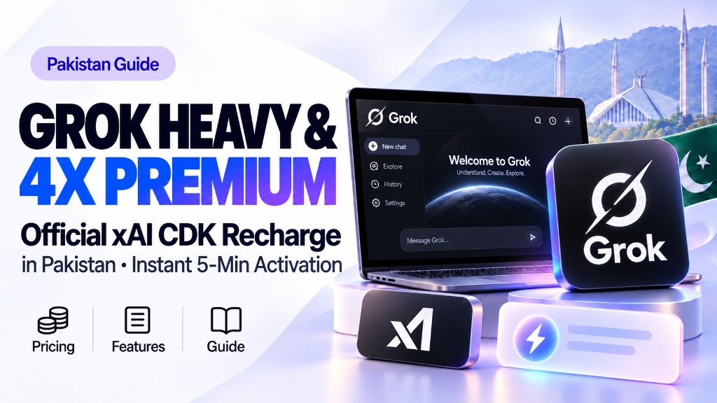 Grok Heavy CDK and SuperGrok AI subscription price guide in Pakistan
