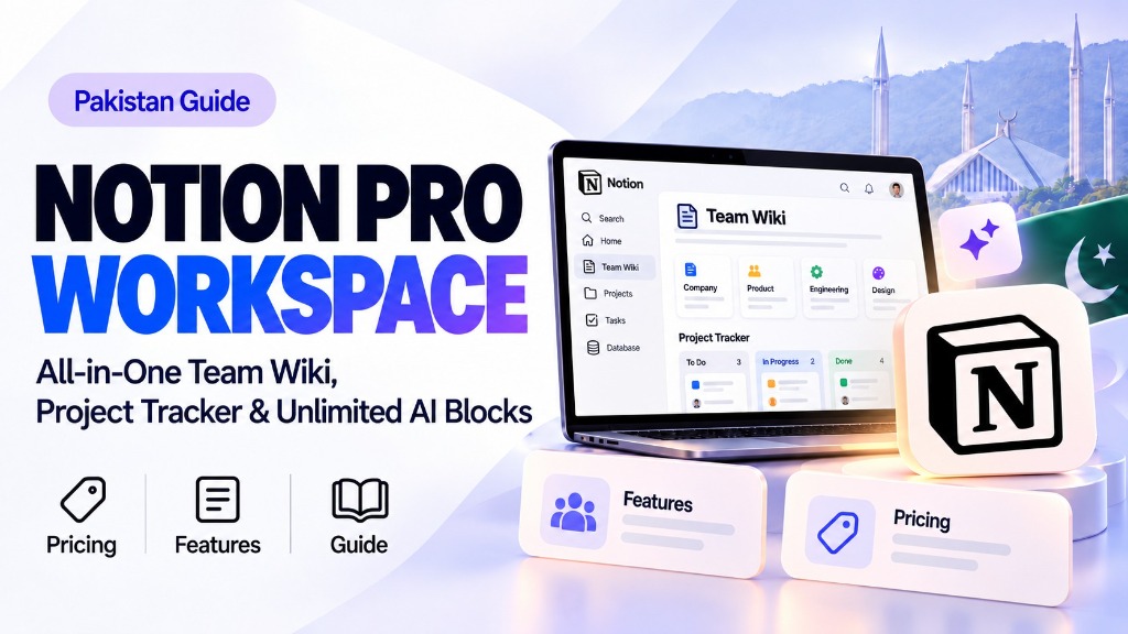 Notion Pro workspace and AI productivity subscription guide in Pakistan