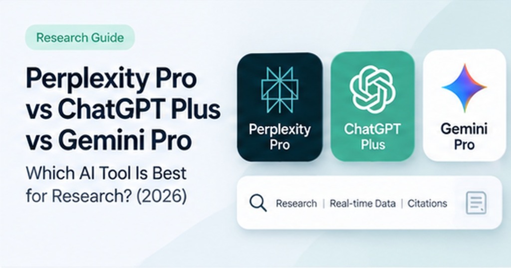 Perplexity Pro vs ChatGPT Plus vs Gemini Pro: Which AI Tool Is Best for Research? (2026)