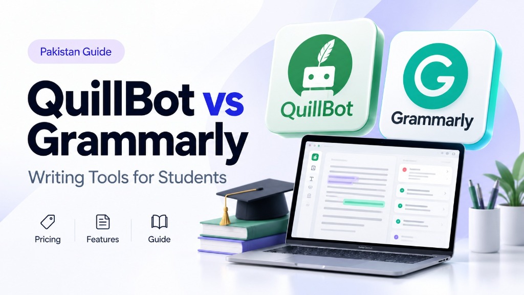 QuillBot Premium vs Grammarly in Pakistan: Best AI Paraphrasing & Grammar Tools for Students