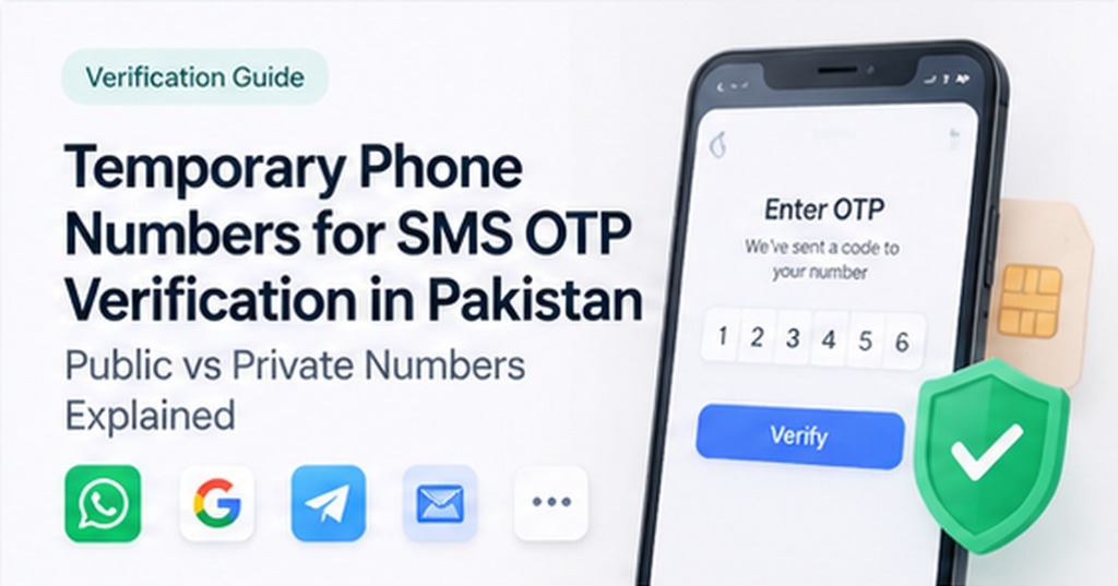Temporary Phone Numbers for SMS OTP Verification in Pakistan: Public vs Private Numbers Explained